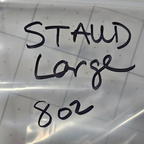 NWT STAUD Grey Ribbed Knit Tank Top Women’s L Minimalist Streetwear Quiet Luxury - Picture 6 of 11